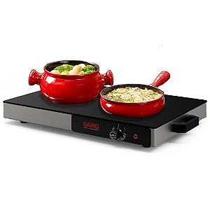 Mesa Térmica Rechaud Elétrico com Vidro Temperado 400W Saro