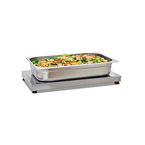 Mesa Aquecida Pista Quente Inox 108x32cm Temperatura Regulável Titã