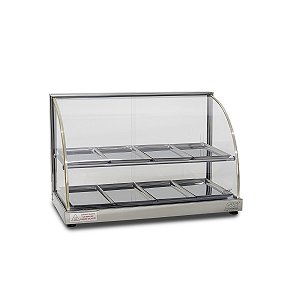 Estufa W Dupla Curva Vitrine Para Salgados 8 Bandejas Titã