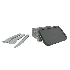 Marmita Bento Box Individual Lunch Box Japonesa com Talheres And Anodilar