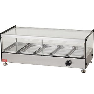 Estufa Ônix Vitrine Para Salgados 5 Bandejas Marchesoni