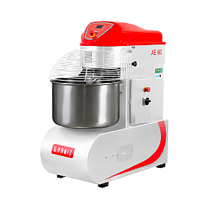 Masseira Industrial Amassadeira Espiral AE60 G2 Epoxi Branca 2 Velocidades G Paniz