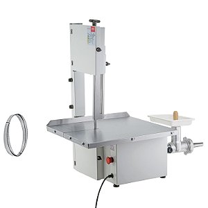 Kit Serra Fita com Moedor de Carne Boca 8 1040 + Lâmina Avulsa Açougue Bivolt Malta