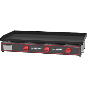 Chapa Metalcubas Bifeteira Inox CBG 1000 Compact Gás