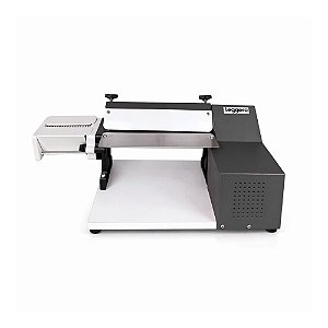 Cilindro Laminador Elétrico 28cm Massas Pão Cortador Talharim Preto Leggero