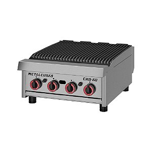 Chapa Char Broiler a Gás Metalcubas CHB 60 G2 Premium Inox