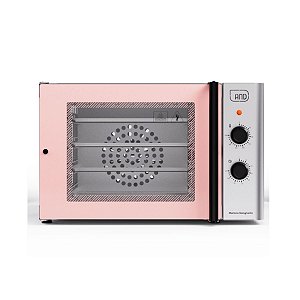 Forno Elétrico Turbo 4 Esteiras And Aço Rosa Profissional