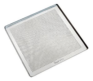 Bandeja Turbo Alumínio 35x35x1 Perfurada Estampada Imeca
