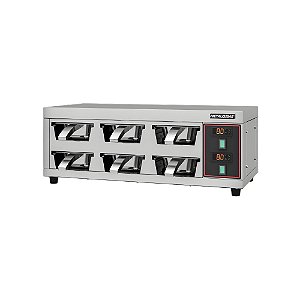 Conservador de Proteínas MCP 6 Cubas Inox 1500W Metalcubas
