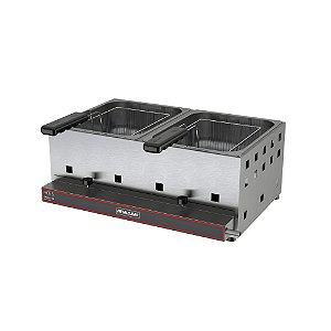 Fritadeira a Gás Alta Pressão FRCG 6 AP 6L Inox Metalcubas