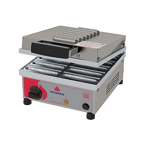 Máquina de Crepe Suíço PRK-12 E Style Inox 12 Cavidades Progás