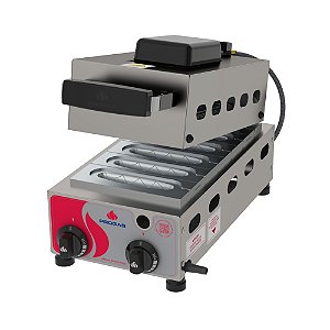 Máquina de Crepe Suíço a Gás PRK-60 G Style 6 Cavidades Progás