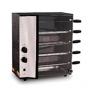 Churrasqueira a Gás Nativa CHA 5 Espetos Giratórios Bivolt Hidro