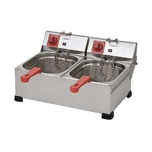 Fritadeira Elétrica Profissional Industrial 12 Litros 2 Cubas Marchesoni