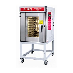 Forno Turbo Elétrico para Padaria FTE 240 8 Esteiras Trifásico Epóxi G Paniz