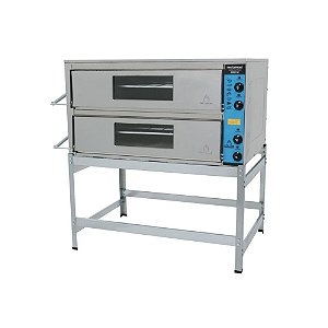 Forno Elétrico Industrial 90x70 com 2 Câmaras de 20cm Metalmaq