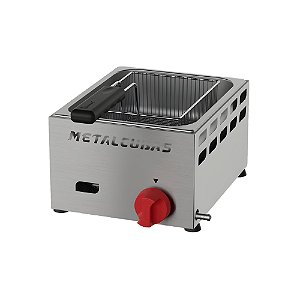 Fritadeira a Gás Baixa Pressão FRCG 3 BP 3 Litros Inox Metalcubas
