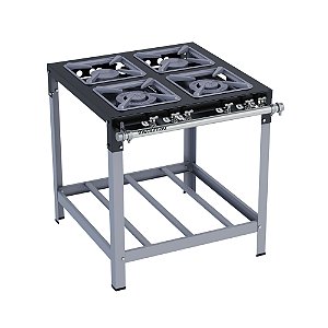 Fogão Industrial a Gás Baixa Pressão 4 Bocas 30x30 M14 Stori Max Metalmaq