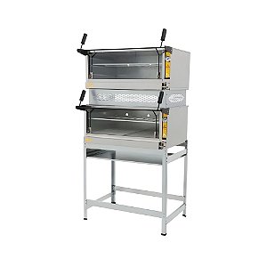 Forno Guilhotina a Gás Industrial 95×95 2 Câmara de 25cm Metalmaq