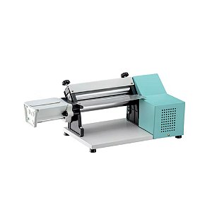 Laminador Elétrico Verde para Massas 28 cm com Talharim Malta