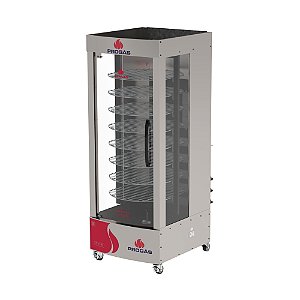 Forno Assador a Gás Giratório Industrial PRP 482 G5 64 Frangos Inox Bivolt Progás