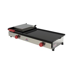 Chapa Bifeteira a Gás Industrial PR 800 G New Queen Inox Progás