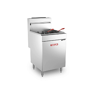 Fritadeira Vulcan a Gás Natural Industrial 30 Litros LG500 Inox Zona Fria