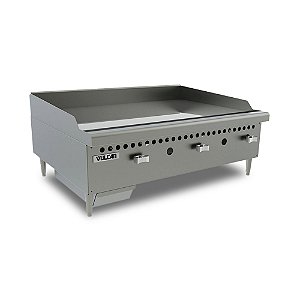Chapa Bifeteira a Gás GLP Vulcan VCRG36 Profissional Inox 25,4mm 3 Queimadores