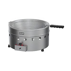 Fritadeira de Tacho a Gás TFRG 3 Litros Inox Alta Pressão Metalcubas
