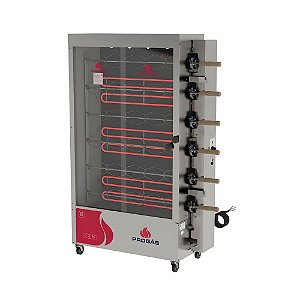 Forno Assador Elétrico Frangueira Industrial PR 631 E Trifásica 30 Frangos Inox Progás