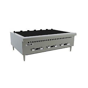 Chapa Char Broiler a Gás GLP Vulcan VCRB36 6 Queimadores Profissional Inox