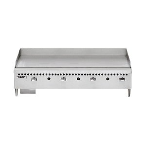 Chapa Bifeteira a Gás GLP Vulcan VCRG48 Profissional Inox 25,4mm 4 Queimadores