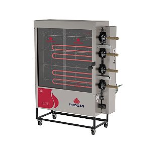 Forno Assador Elétrico Industrial PR 621 E Trifásico 20 Frangos Inox Progás