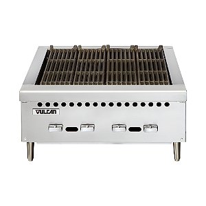 Chapa Char Broiler a Gás GLP Vulcan VCRB25 4 Queimadores Profissional Inox