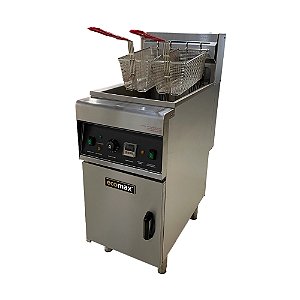 Fritadeira Vulcan Elétrica Ecomax Industrial 28 Litros 16,4kW Inox Trifásica Zona Fria