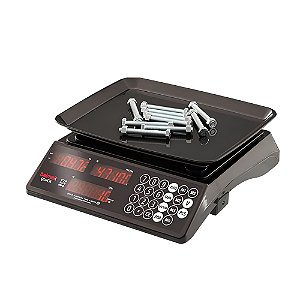 Balança Comercial Digital QUICK 33 Balmak 3 em 1 Com Bateria Led Vermelho Bivolt