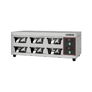 Conservador de Proteínas MCP 6 Cubas Encosto Inox 1500W Metalcubas