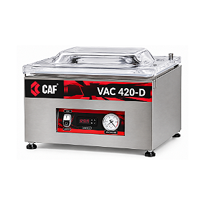 Seladora a Vácuo Industrial Profissional CAF VAC 420-D Inox 1,43 kW
