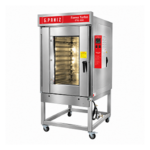 Forno Turbo a Gás GLP FTG 300 10 Esteiras 3/4 CV Monofásico Inox Bivolt G Paniz