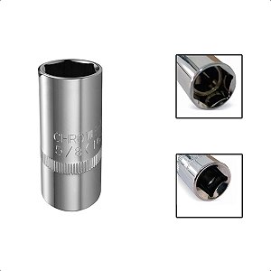 Soquete de Retirar Vela Encaixe 1/2 16mm Sextavado