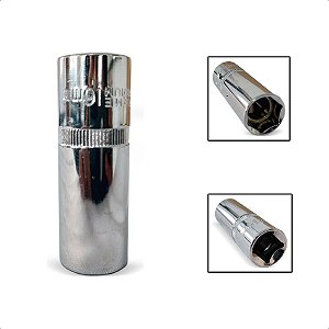 Soquete de Retirar Vela Magnético Encaixe 1/2 16mm Sextavado
