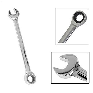 Chave Combinada Cabeça Com Catraca Fixa 14mm Cromo Vanádio