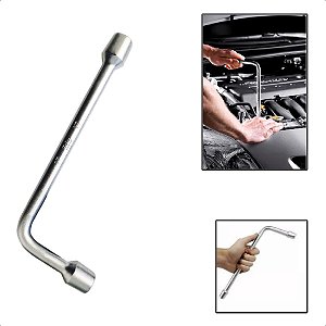 Chave Em L Sextavada Biela 17mm Em Aço Carbono