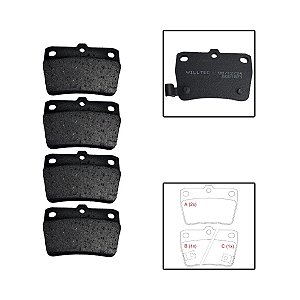Pastilha Freio Traseira Toyota RAV4 2.0 16V 2001 a 2005
