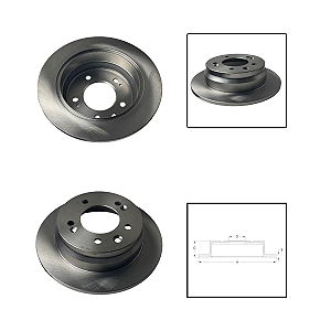 Disco Freio Tras T6 2.0 16V 2015 Em Diante
