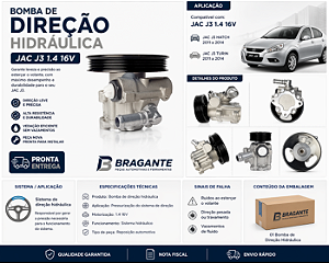 Bomba Direção Hidráulica Jac J3 1.4 16V