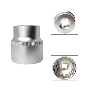Soquete Estriado  1/2" 32mm Aço Cromo Vanádio