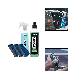 Kit Renovação Vidros Automotivos Remove Marcas e Manchas