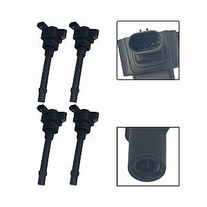 Kit Bobinas Ignição Chery Tiggo 2 1.5 16V 2019 a 2021
