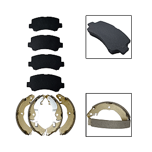 Kit Pastilha Sapata Freio Chery Face 1.3 16V 2010 em Diante